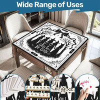 Expédition Rapide Tapis de Mahjong Américain Personnalisé Nouveauté Halloween 2026 Imperméable Antidérapant en Caoutchouc Style Décor Gothique