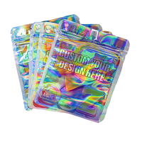 Sacs en mylar personnalisés de 1000 pièces à faible quantité minimale de commande avec conception d'emballage alimentaire impression numérique sac en mylar de 3.5g zip-lock en plastique personnalisé