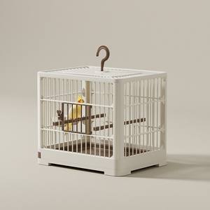 Büyük Alanlı Taşınabilir ABS Malzemeden Üretilmiş Çevre Dostu Katlanabilir Kuş Kafesi, Papağanlar İçin Nefes Alabilen Görüntüleme Pencereli, Ev Tipi Kuş Malzemeleri - Product Image 6