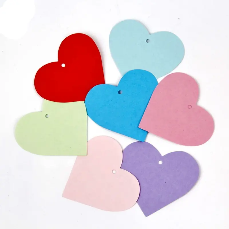 Carta cuore coriandoli cuore ritaglio carta cuore di san valentino coriandoli etichette di carta vuote etichette regalo per bomboniere decorazioni di nozze