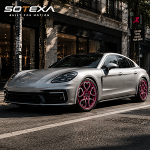 Rines Forjados SOTEXA de 17 18 19 20 21 22 Pulgadas con Diseño de Corazón, Color Rosa <span class=keywords><strong>Barbie</strong></span>, Borde Mecanizado, Compatibles con Porsche, Tank, Mercedes 5x112 5x130 6x139.7 - Product Image 5