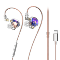 Écouteurs intra-auriculaires filaires HiFi LM3 avec 1 transducteur dynamique, basses puissantes, câble remplaçable pour la course, le sport, la musique et les jeux