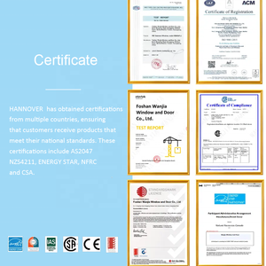 Hannover Nfrc Chứng Nhận Bên Ngoài Màu Đen Cửa Kính Trượt Hệ Thống Nhôm Không Thấm Nước Patio Bị Hỡ Cầu Trượt Cửa Cho Bán - Product Image 4