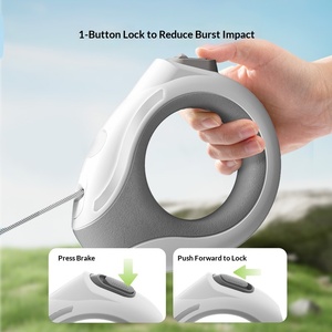 Laisse Rétractable pour <span class=keywords><strong>Chien</strong></span> OEM 3M/5M avec Verrouillage Automatique et Poignée ABS Anti-Traction – Vente en Gros - Product Image 4