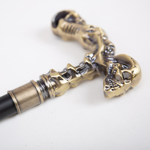 Bastón gótico con calavera, bastón vintage de caballero demonio, bastón desmontable para disfraz, bastón de utilería para disfraz. - Product Image 3