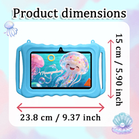Nouvelle tablette enfant YPORANGE 7 pouces Android 12 MTK Wi-Fi avec processeur Quad Core 1024x600, jouet éducatif pour l'apprentissage, 0.3MP+2MP, 3500mAh