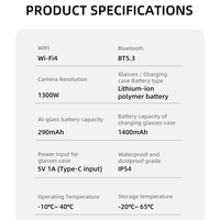 Lunettes Intelligentes M02X Promax Ai avec Caméra 13MP, Enregistrement Vidéo 1200P, Lunettes de Soleil Photochromiques, Lunettes Audio Intelligentes pour Voyages, Vlogs, Travail
