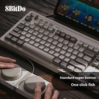 Clavier mécanique rétro original CN 8BitDo 2.4G BT connexion trois modes sans fil et filaire