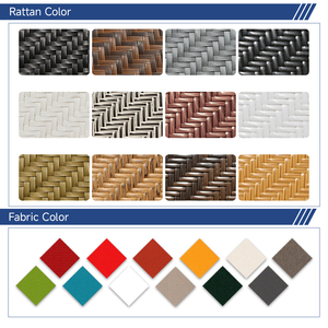 Moderno Patio al aire libre Power Coated Iron Sofá Impermeable Ocio para Balcón Sun Room <span class=keywords><strong>Terraza</strong></span> o Ratán al aire libre - Product Image 6