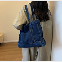 Haute qualité décontracté Jean rétro sacs à main sac à main voyage Denim bandoulière épaule sac fourre-tout pour adolescentes femmes