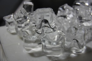 נירוסטה מסחרי 132 lb בלוק ביצוע מכונה מקורר אוויר 200 ק "ג קיבולת אחסון קרח - Product Image 3