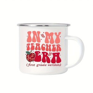 Taza de Esmalte Sublimada Navideña con Borde Plateado, Personalizada, Creativa, el Mejor Regalo de Cumpleaños, Regalos Personalizados para el Día de San Valentín - Product Image 4