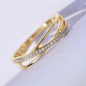 Anello con Design a Croce, Stile Semplice, Anello da Dito per Donne - Product Image 2