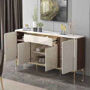 <span class=keywords><strong>Buffet</strong></span> de luxe de haute qualité style ferme, avec plateau en marbre et quincaillerie dorée, couleur personnalisable, mobilier de salle à manger, salle de bain moderne - Product Image 3
