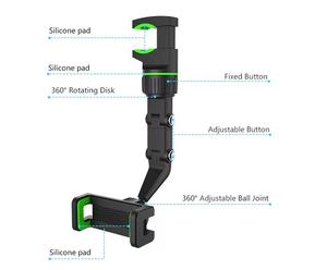 <span class=keywords><strong>Support</strong></span> de <span class=keywords><strong>téléphone</strong></span> réglable Clip universel stable rotatif à 360 degrés pour <span class=keywords><strong>rétroviseur</strong></span> de <span class=keywords><strong>voiture</strong></span> <span class=keywords><strong>Support</strong></span> de <span class=keywords><strong>téléphone</strong></span> paresseux - Product Image 3