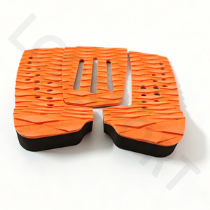 Tapis antidérapant pour planche de surf Eva, orange et noir, forte adhérence pour planche de surf, SUP, paddleboard - Product Image 1