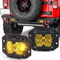 OVOVS Super lumineux et large diffusion lumière double séparé solide/stroboscopique côté tireur Cube lumières de travail encastrables Led Pods