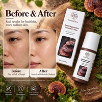 Crème hydratante apaisante pour le visage à base de champignons Reishi fermentés, de Ganoderma, de bêta-glucane, antioxydante, pour soutenir la barrière cutanée