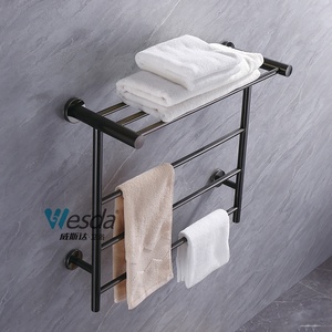 WESDA Portasciugamani da <span class=keywords><strong>Bagno</strong></span> a Parete in Acciaio Inox, Stile Moderno Europeo, Regolabile e <span class=keywords><strong>Salvaspazio</strong></span> per Hotel - Product Image 3