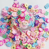 Groothandel 5mm fruitvormige kerst- en halloween sprinkles van polymeerklei voor nagels, slime, epoxyhars, knutselwerk en DIY