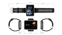 Ventes d'usine - Montre connectée Android 4G avec caméra GPS Wifi, étanche, sportive, pour hommes, Relojes DM101, montre intelligente 4G avec carte SIM