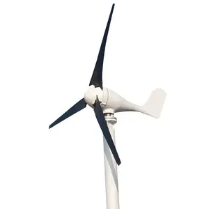 Turbin angin horizontal 24 volt, 5 6 pisau 600w 96v 48v 1000w 800w untuk penggunaan rumah