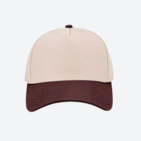 Casquette de baseball structurée à 5 panneaux personnalisée en sergé de coton avec visière incurvée et logo brodé – Vente en gros, modèle vierge unisexe