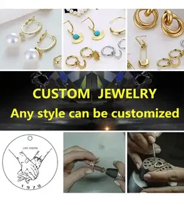 Custom Jewelry Factory High Quality 18k Gold Design 925 Silver Made Custom Jewelry Manufacturers