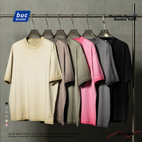 Streetwear d'été T-shirt unisexe en coton lourd personnalisé à manches courtes surdimensionnées pour hommes vente en gros