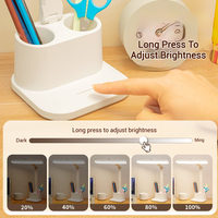 Lampe de bureau LED pliable rechargeable personnalisée Protection des yeux Lampe de lecture USB en continu à intensité variable Lampe d'étude pour étudiants