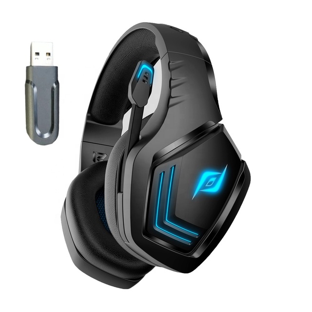 Gaming Headset 2.4G Wireless Headphones with Comfortable Headband for PS5, PS4, PC, PS4 Pro, Mac, Switch, Xbox