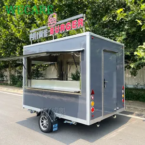 WECARE Cor Personalizada Hot Dog Burger Pizza Food Truck Concessão Móvel Coffee Bar Fast Food Trailers Totalmente Equipado Padrões EUA