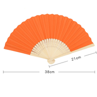 Ventilateurs à main pliants en papier bambou personnalisés pour la peinture et la modélisation de cadeaux promotionnels