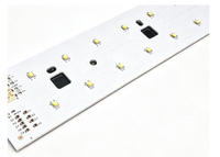 Carte de circuit imprimé LED SMD5050 personnalisée, base en aluminium, 30W, circuit imprimé linéaire, DC48V, 2700K-6500K, pour éclairage linéaire de plafond haut