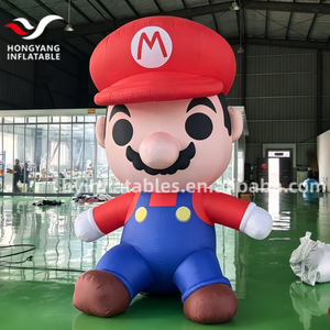 Globo Inflable de Dibujos Animados, Modelo de Mascota, Globo Publicitario para Exteriores de <span class=keywords><strong>Mario</strong></span> con Ventilador Incorporado <span class=keywords><strong>y</strong></span> Diseño Duradero - Product Image 2