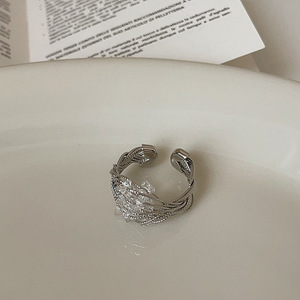 Vente en gros Personnalité Design Zircon Design Ouverture Bague Vintage Ne Se Décolore Pas Bijoux de Mode pour Homme Femme Cadeau - Product Image 4