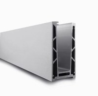 Raccord de main courante de balustrade en aluminium Support de base en U en aluminium Patins de base en U en aluminium