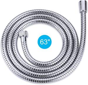 Manguera de Ducha Flexible de Acero Inoxidable Trenzado Moderna para Baño, Longitud de 1.5m/2m, Diámetro Interior de 1/2, Fácil Instalación, 3 Años de Garantía - Product Image 1