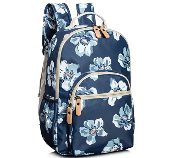 Water-resistant Floral School Backpack Travel Bag Girls Bookbags Satchel Leaper Water-Resistant Floral School Backpack - Girls  main image 3