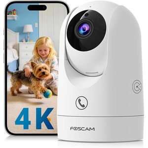 Foscam 4K Indoor <b>Camera</b> R8M Wi-Fi Baby Pet Monitor 360 Degree Auto Tracking No Blind Spot - Product Image 1