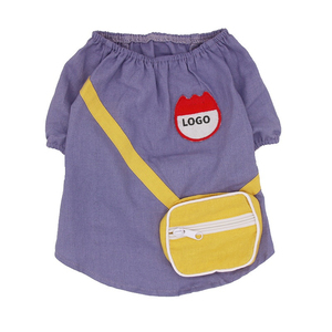 Cute Cotton Linen Pet <b>Clothes</b> Soft Breathable <b>Dog</b> Apparel <b>for</b> <b>Small</b> Medium <b>Dogs</b> - Product Image 1