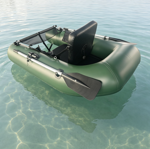 Bateau Gonflable de Pêche Portable pour 1 Personne avec Pagaies – Idéal pour la Pêche en Lac et en Rivière – Fournisseur Direct Usine - Product Image 3