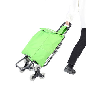 Portable supermarché pliable marché roulant à roues escalier escalade pliant Shopping épicerie chariot chariot sac avec chaise - Product Image 6
