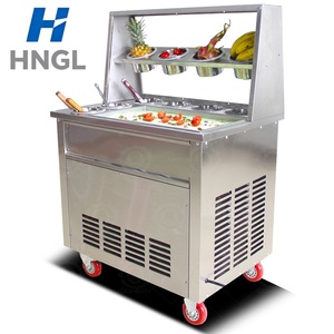 Machine à rouleaux de crème glacée double automatique à friture, 5 barils, compresseur 220V pour usage domestique, <span class=keywords><strong>restaurant</strong></span>, magasin d'alimentation, snacks - Product Image 6