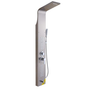 Panel <span class=keywords><strong>de</strong></span> <span class=keywords><strong>ducha</strong></span> <span class=keywords><strong>de</strong></span> níquel cepillado dorado, torre <span class=keywords><strong>de</strong></span> <span class=keywords><strong>columna</strong></span> <span class=keywords><strong>de</strong></span> acero inoxidable 304, cascada, chorros <span class=keywords><strong>de</strong></span> Spa, panel <span class=keywords><strong>de</strong></span> pared inteligente para Baño - Product Image 2