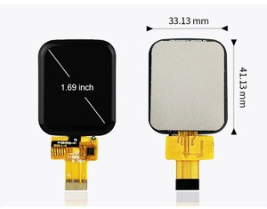 Polcd Mô-đun Hiển Thị TFT Giao Diện SPI 1.69 Inch 240X280 Màn Hình <span class=keywords><strong>LCD</strong></span> Vuông Cho Đồng Hồ Thông Minh - Product Image 3