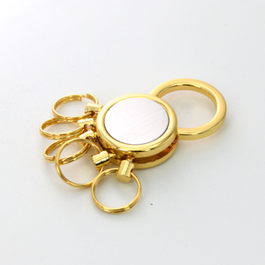 Nhà Máy Bán buôn lụa Màn hình mini chia Nhẫn vàng kết thúc kéo-top keyholder - Product Image 5