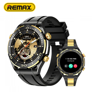 Set Smartwatch da <span class=keywords><strong>Uomo</strong></span> Premium Remax Rotondo IP67, <span class=keywords><strong>Orologio</strong></span> Fitness Tracker con <span class=keywords><strong>Touch</strong></span> <span class=keywords><strong>Screen</strong></span>, Impermeabile - Product Image 1