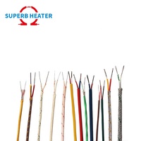 Câble d'extension pour capteur de température industriel multicœur K J E PT100 thermocouple câble de compensation haute température