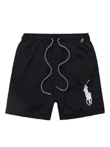 Shorts pour hommes à séchage rapide de cinq pouces pour l'été, vêtements pour hommes avec broderie du logo de la marque en grande taille pour la plage - Product Image 4